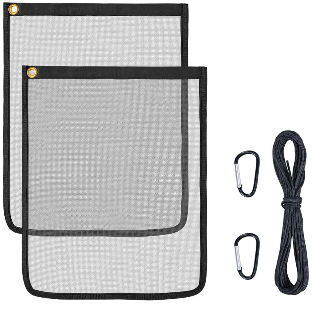 2 Pcs Durable Stainless Steel Proof Bear Bags Fine Mesh Heavy Duty Food Storage Bags Ultralight Bear Bags Travel