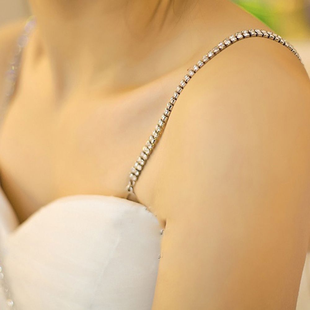 Gorgeous HOT 2PCS 1Pair Underwear Accessories Bra Accessories Women's Charming Color Double Row Bra Straps Shoulder Straps Bra Straps Adjustable Belt