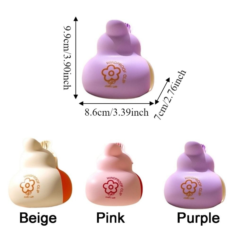 2 Pieces Practical Gourd Shape Clothes Pegs Large Strong Grip Beach Towel Clips Windproof Plastic Laundry Tong for Home