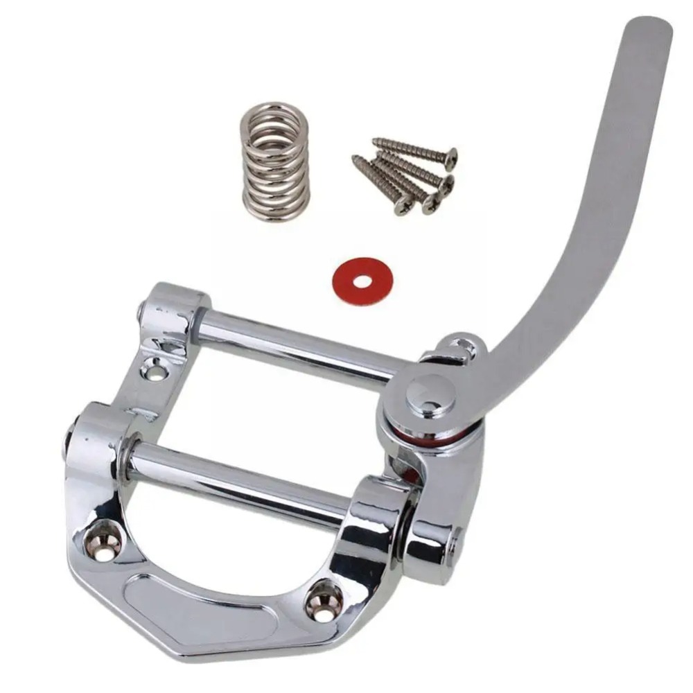 Flat Top Body Tremolo Guitar Vibrato Tailpiece Zinc Alloy Small Vibrato Bridge Guitar Accessories Musical Guitar Tremolo Unit Music Lovers