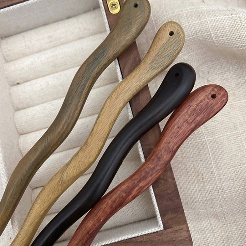 Headdress Ladies Chinese Style Vintage Simple Hanfu Wooden Hairpin Flower Hairpins Hair Accessories Hair Sticks
