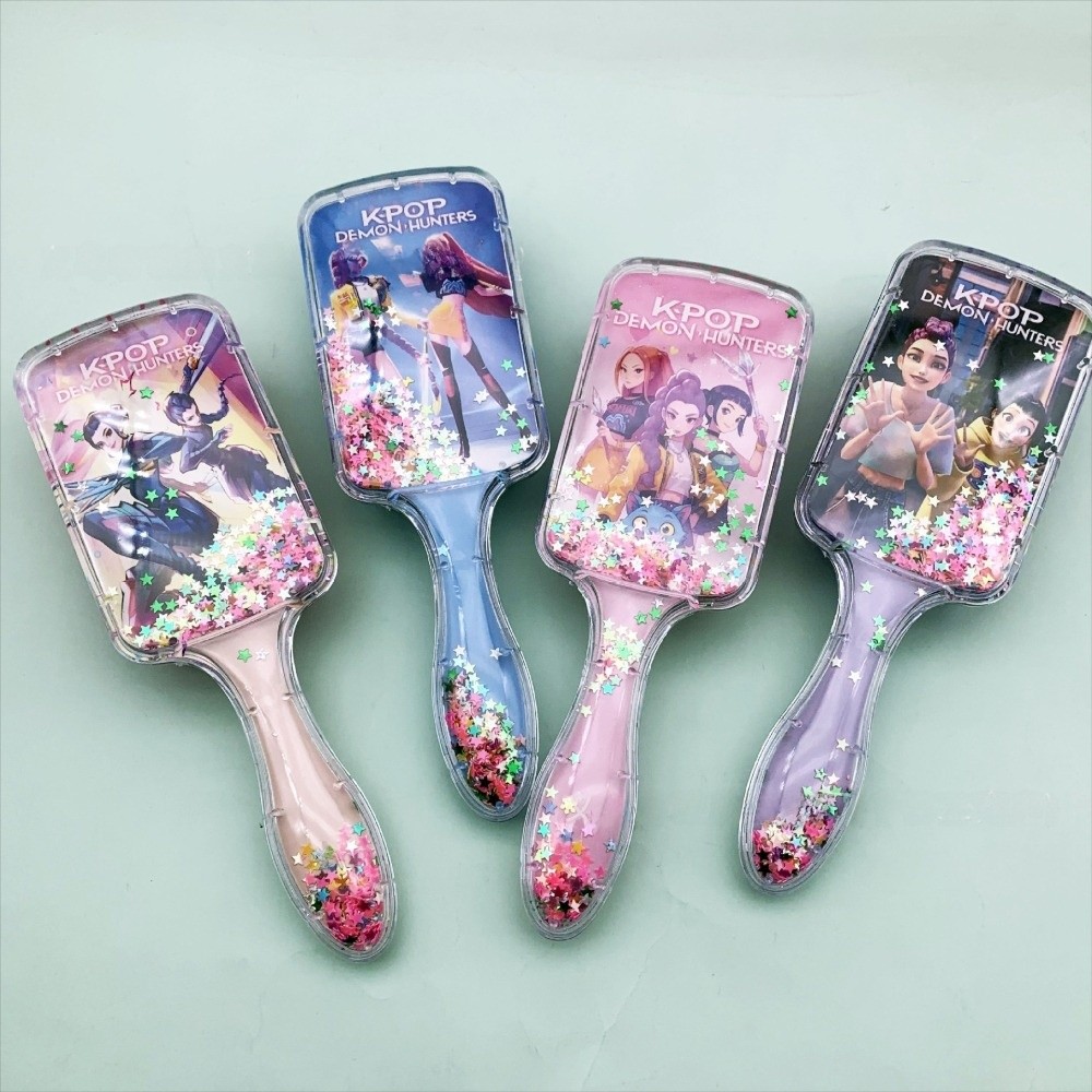 Portable Cute Design Air Cushion Comb Cartoon Figure Hair Fluffy Scalp Kpop Comb Multifunctional Massage Function Demon Hunters Comb Student Use