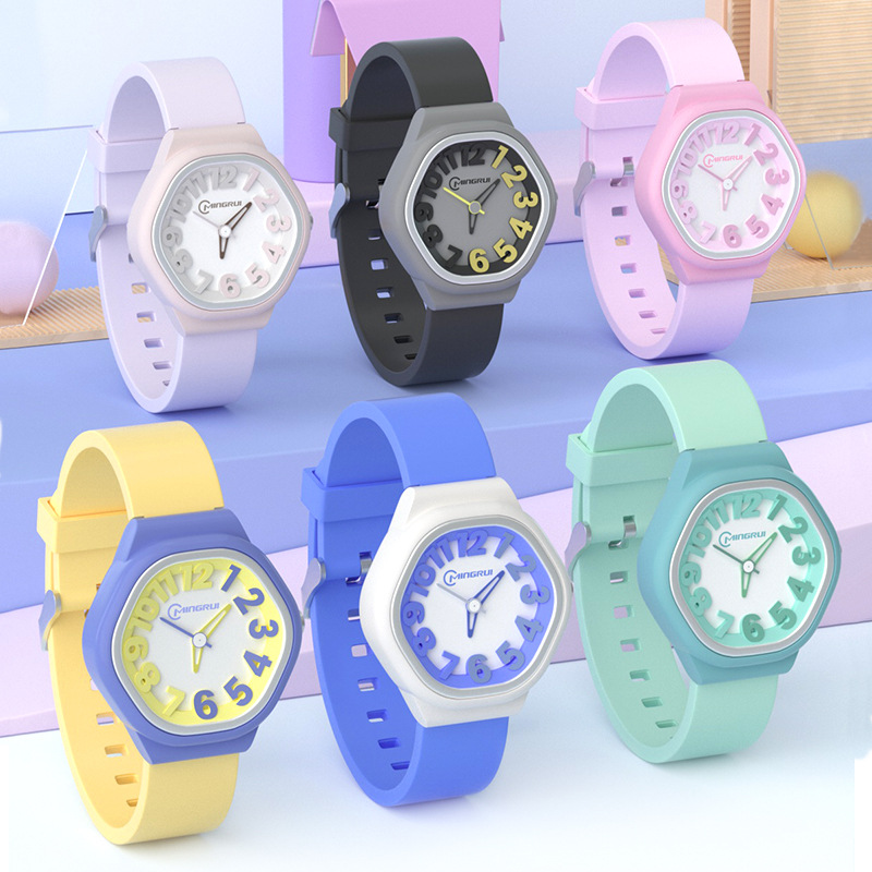 【Innovative design】New Minimalist Quartz Children's Watch - Stylish and Attractive, Waterproof for Swimming, Silent for Exams - Perfect for Students and学霸 (Top Achievers) - Ideal Gift for Girls