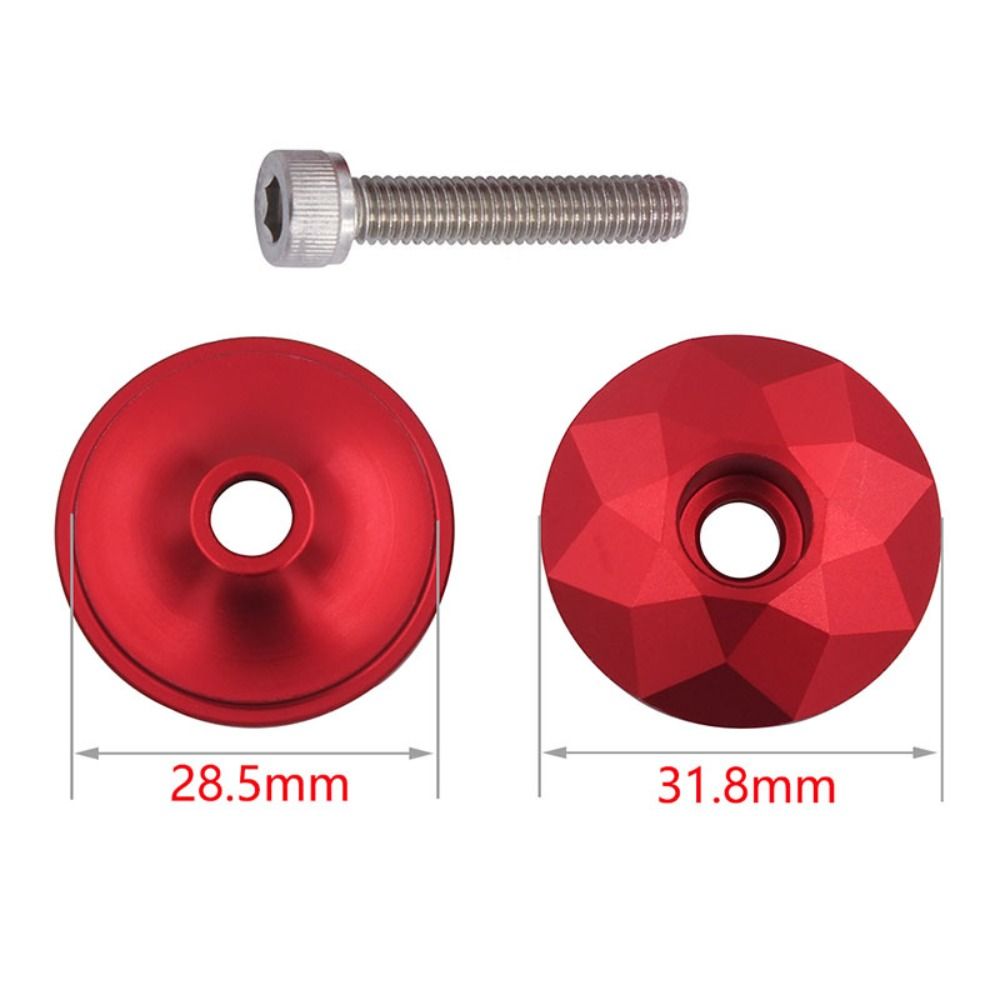 Replacement With Screws MTB Road Bike Aluminum Alloy Bike Headset Spacers Bike Bowl Sealed Cap Bicycle Grip End Cap Bicycle Fork Tube Cap