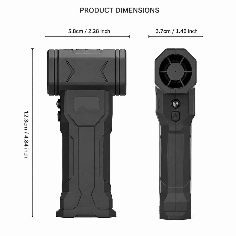 Easy To Pack High Power Cordless Blower Dual Blowing And Suction Mini Lightweight Body Handheld Blower Built-in Rechargeable Battery Stable High-Speed Strong Airflow Mini Air Fan Garden Use