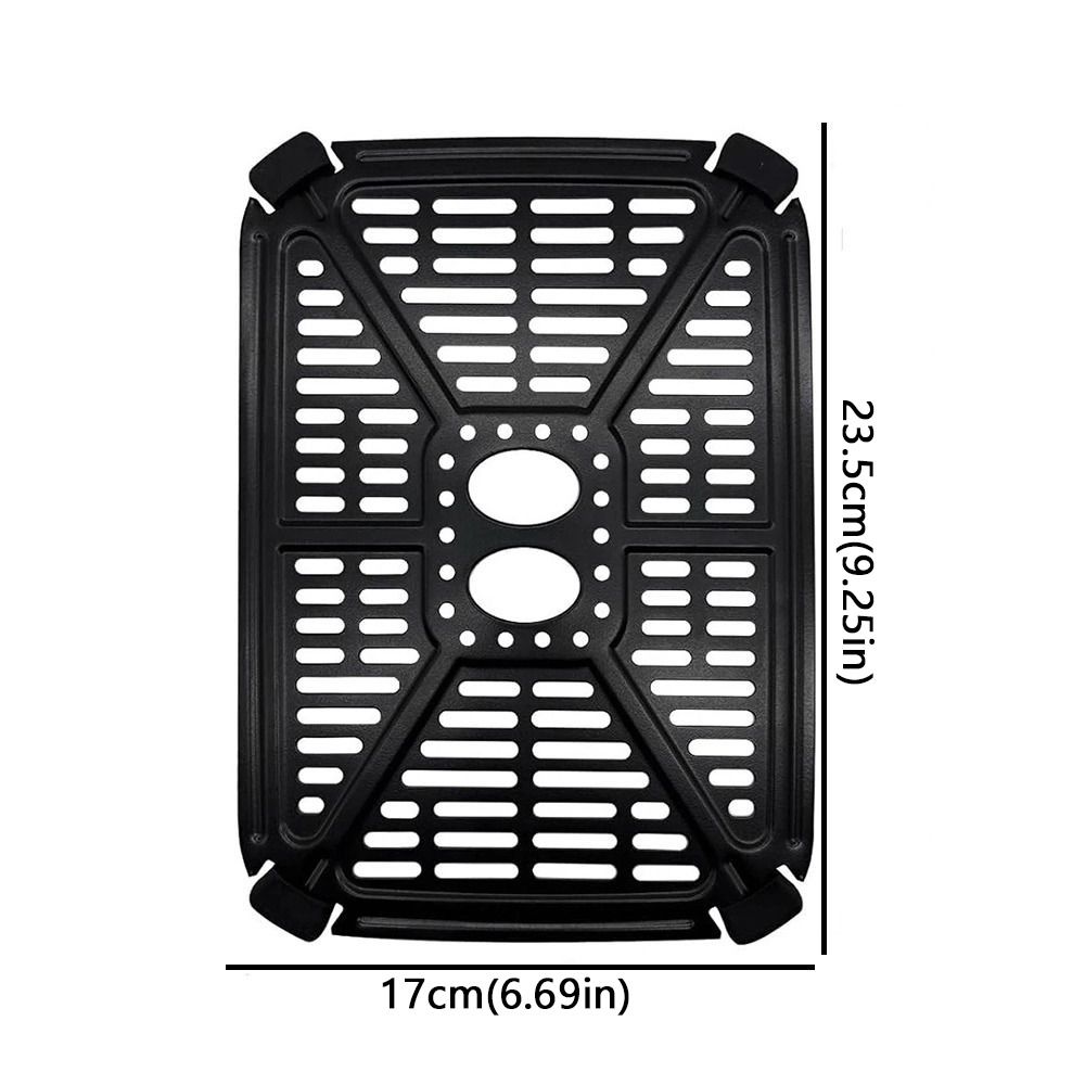 Crisper Basket Non-Stick Air Fryer Grill Plate Oil Separator Dishwasher Safe Air Fryer Liner Square Grill Pan Kitchen Utensils