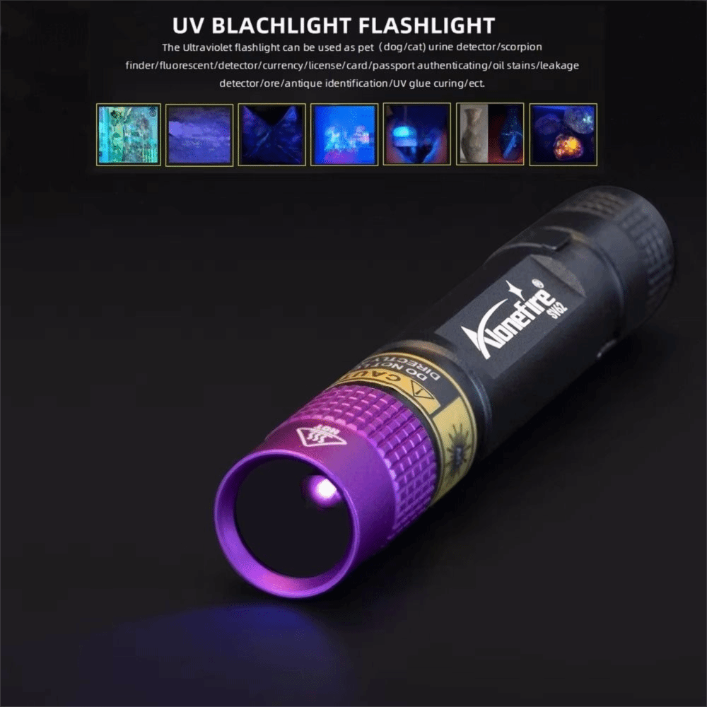 Marker Detection Light Creative Mini UV Flashlight Type-C Rechargeable Portable Pet Fungus Detection Waterproof Household Ultraviolet Nail Lamp Pet Accessories