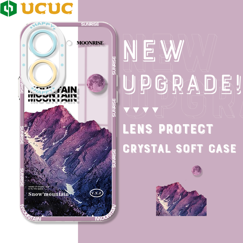 UCUC for Redmi A5 4G Back Cover Mobile Suit Gundam Transparent Crystal TPU Soft Case Full Lens Protection Ultra Thin Drop Resistant Phone Case