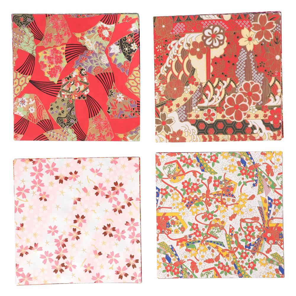 Lines Japanese Style Flower Folding Crane DIY Handmade Craft Paper Scrapbook Decor Origami