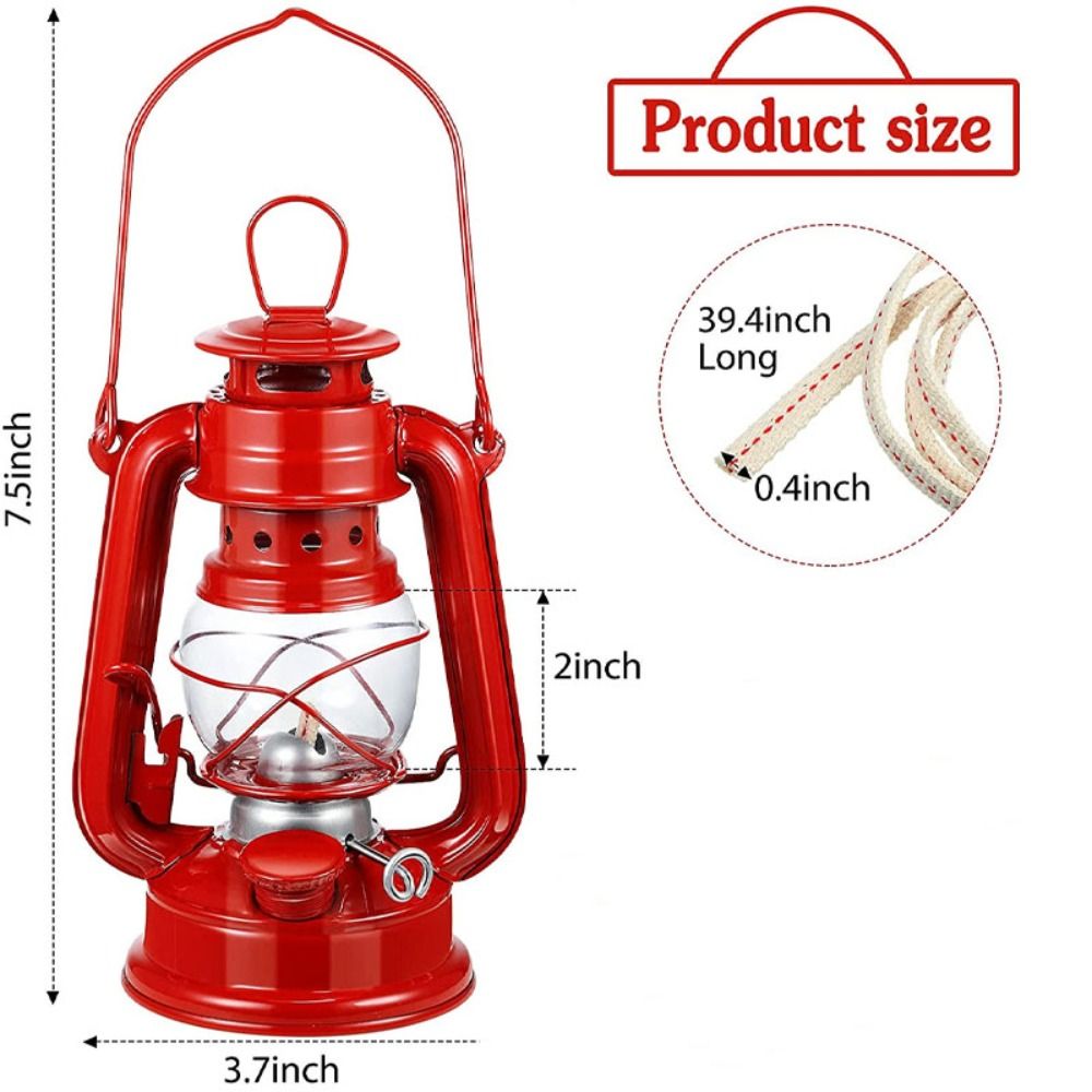 Not Rust Leakproof Bedroom Photo Props Cafe Restuarant Portable Pub Lantern Camping Lights Oil Lamp Lamp