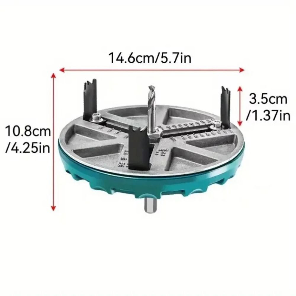 Power Tool Accessory 45-130mm Adjustable Hole Opener Efficient Punch with Center Drill/Wrench Hole Driller Universal Multifunctional Round Hole Saw Wood