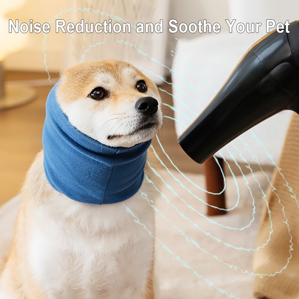 Small Medium Large Dogs Collar Dog Calming Earmuffs Warm Noise-proof Puppy Scarf Anxiety Relief Ear Muff Pet Neck Gaiter