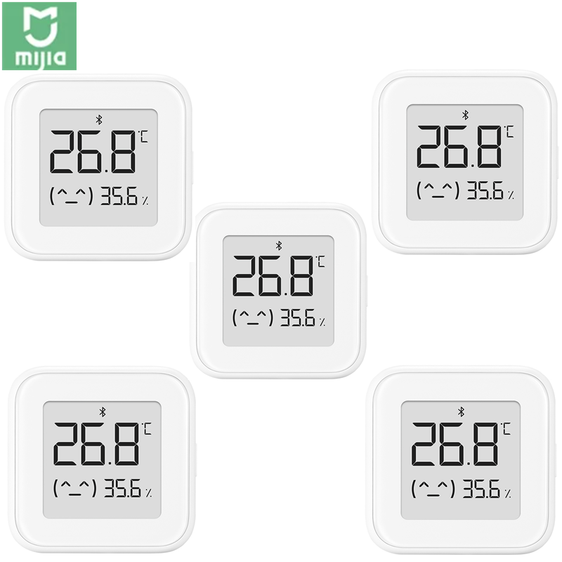 Wenefang Chinese version Xiaomi Mijia Smart BT Thermometer Hygrometer Ink Screen Smart Humidity Monitor Reminder Baby Mode Smart Linkage