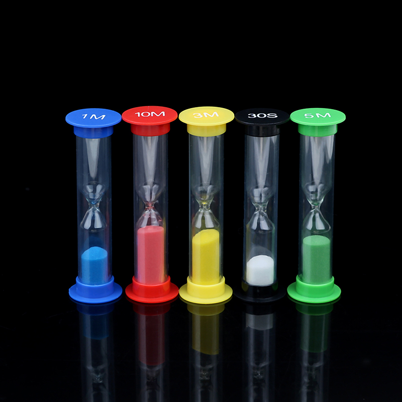6PCS Cute Colorful Sand Clock Timers Hourgl Sandgl Set Color 30 Sec/1 /3 /5 /10 Minutes Desktop Watch Kids Gifts