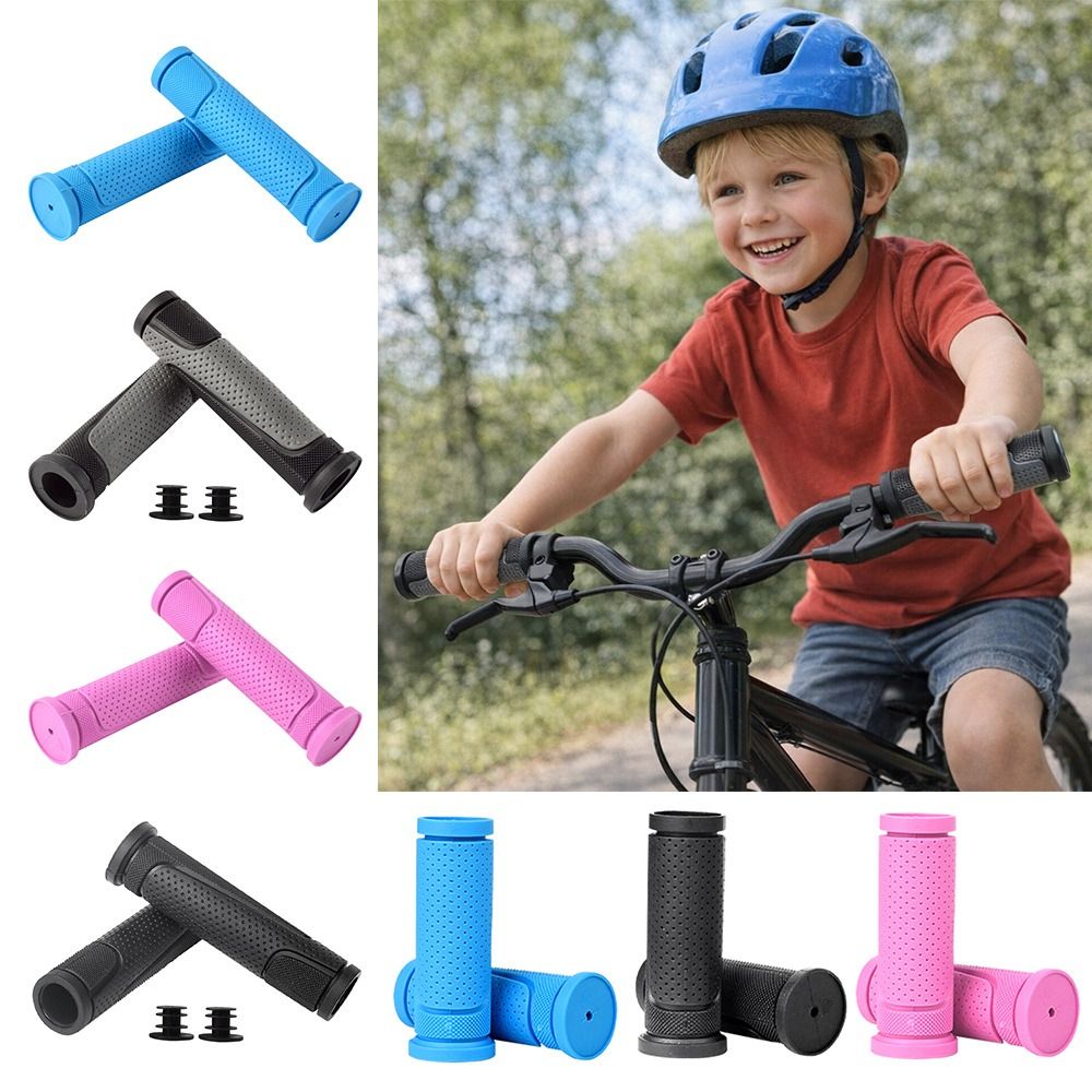 Portable Non-slip Kids Bike Handlebar Grips Comfortable Universal Mountain Handlebars Ergonomic Durable Bicycle Grips Balance Bike