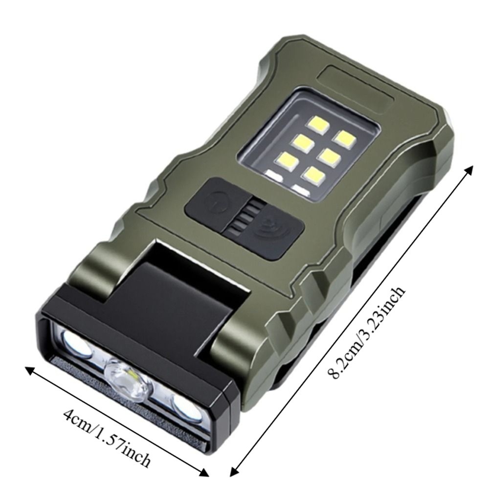 LED Torch 9 Modes Mini LED Flashlight Small Size LED Technology Rechargeable LED Torch Rechargeable Battery 180° Rotatable Charging Flashlight Emergency