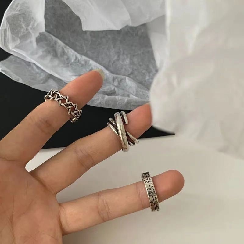 【Trendy designs】Ins Trendy Cool Vintage Ring Women's Fashion Tail Ring Men's Cold Style Couple's Ring