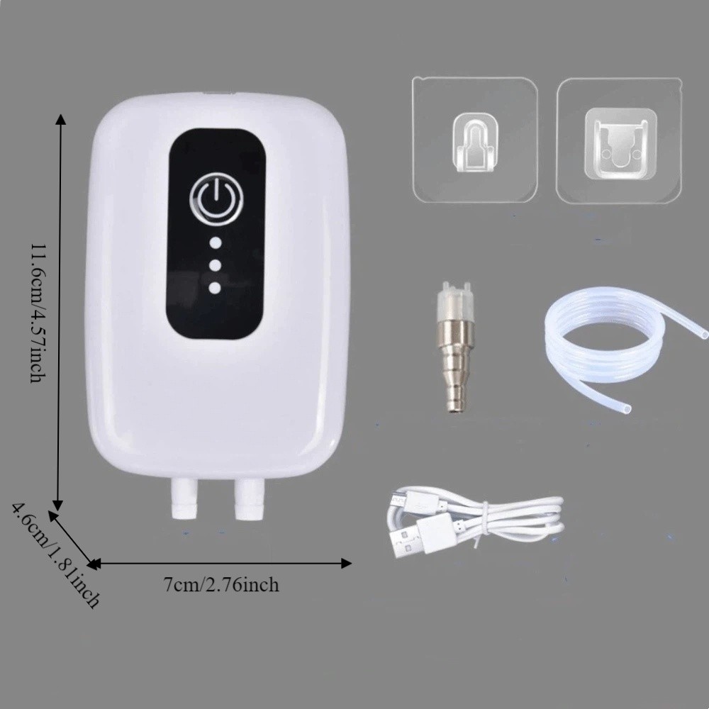 Drain Pump Portable Fish Water Changer Mute Mini Electric Suction Drainer Powered Self Priming Water Pump Aquarium Water Change Tool