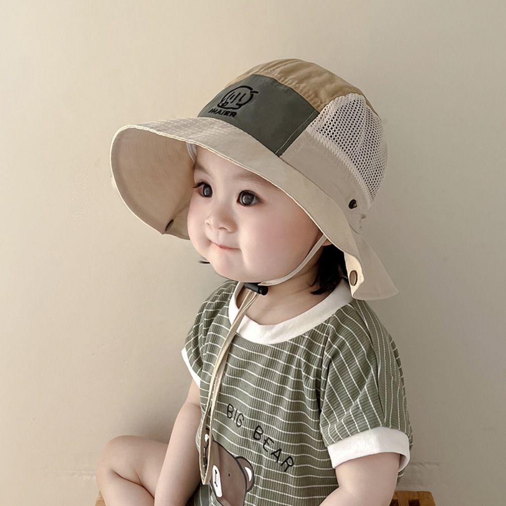 Cute Summer Baby Sun Hat Quick-dry Boys Girls Bucket Cap Anti UV Outdoor Children Fisherman Hat Travel