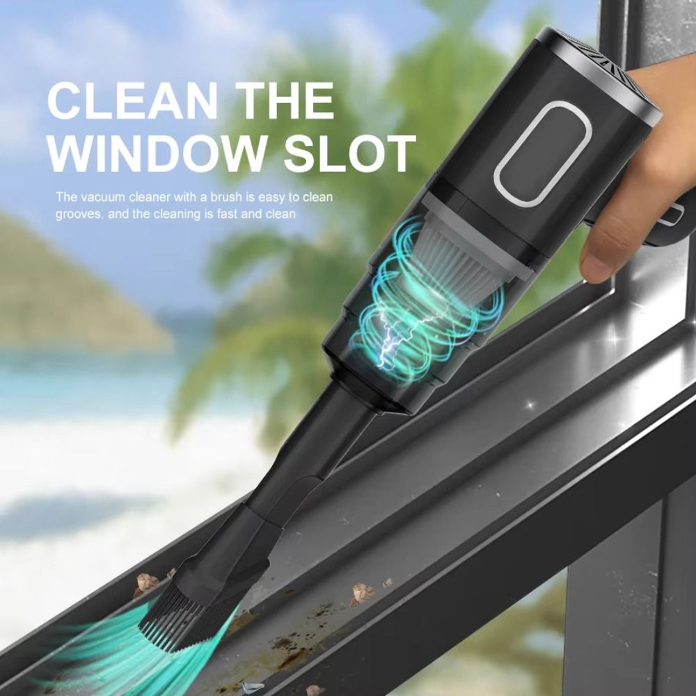 Portable Powerful Suction Car Dust Collector Set Electric Cordless Car Vacuum Cleaner Low Noise Detachable 4 in Dust Buster On-the-Go Cleaning