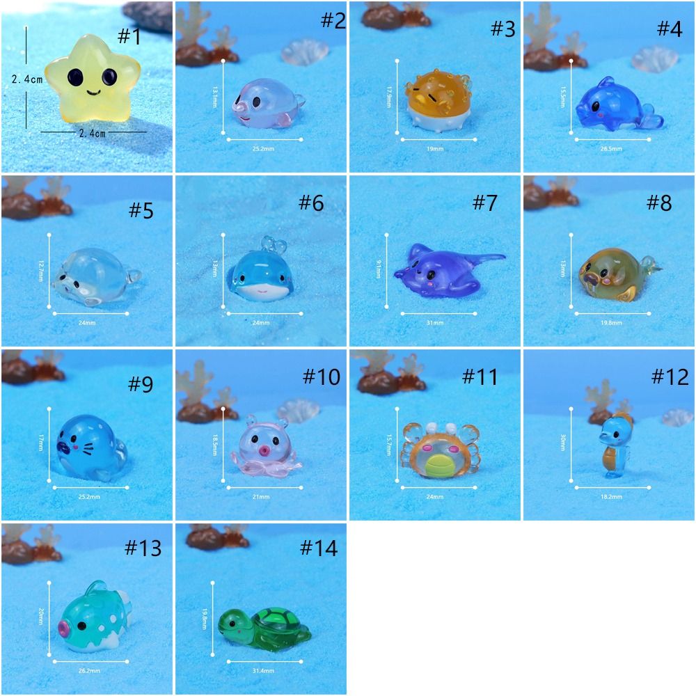 Kids Gift Cute Mini Twelve Zodiac Figurines DIY Handmade Zodiac Figurines Miniature Resin Crafts Cartoon Animals Ornaments Garden Decoration Accessories
