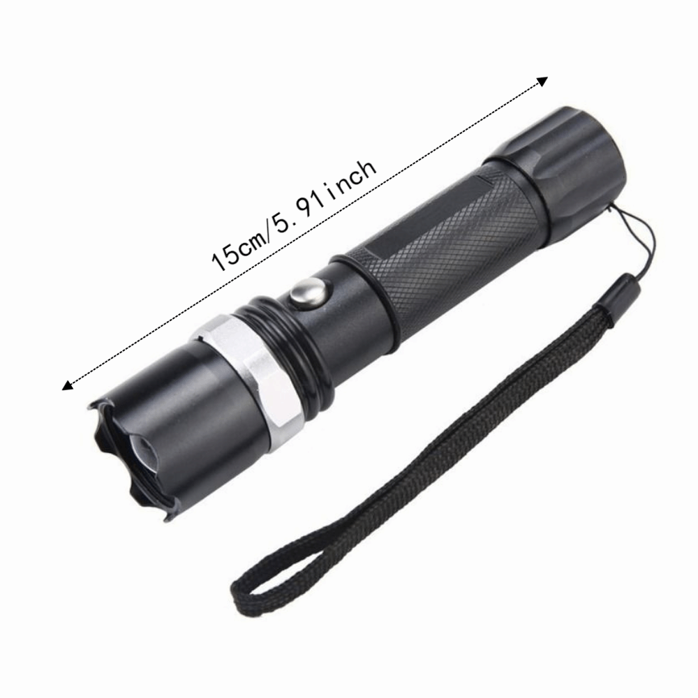 Portable Aluminum Alloy Ultra Bright LED Flashlight Mini Long Range Zoom LED Flashlights 3 Modes Waterproof Hiking Light Fishing
