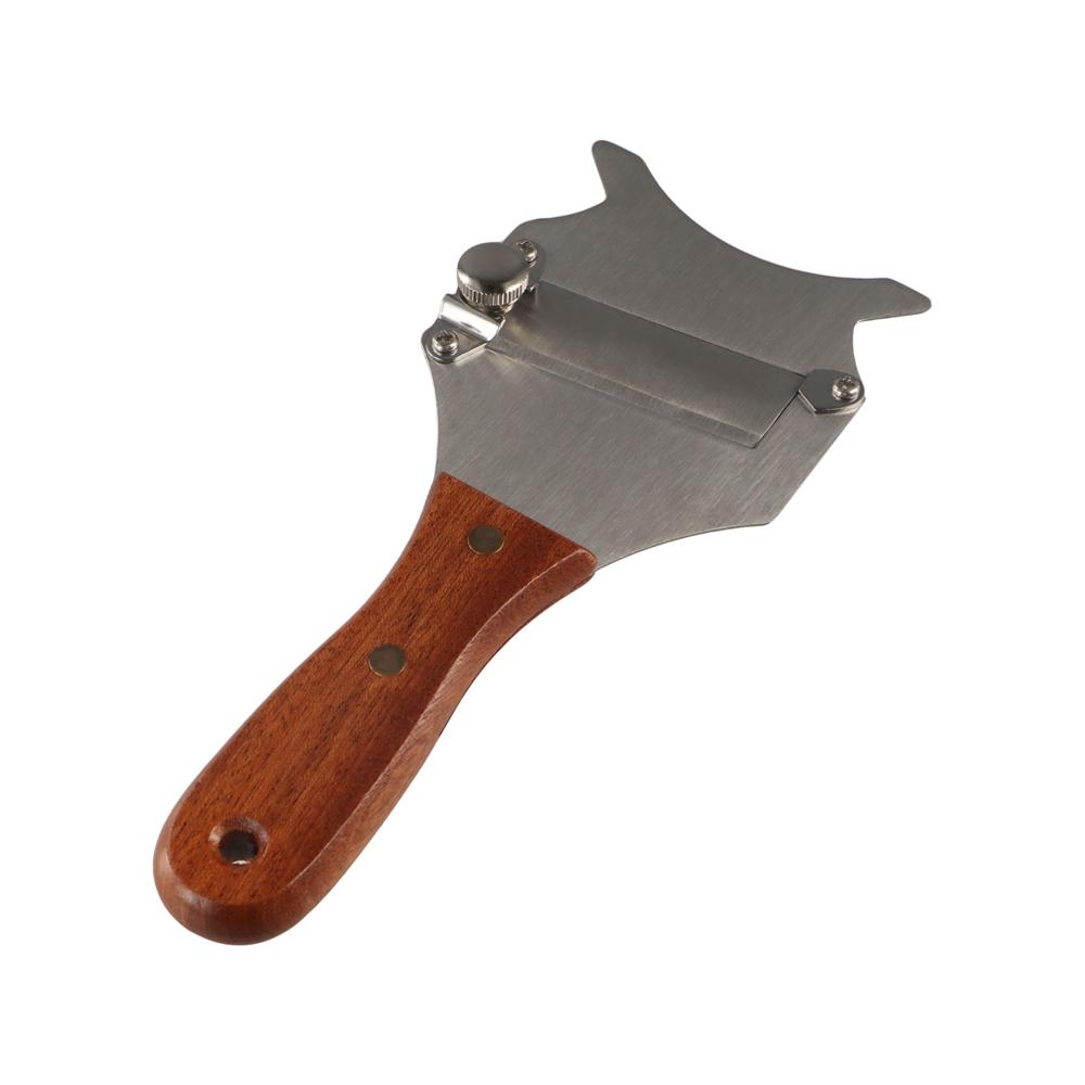 Multifunctional Stainless Steel Truffle Slicer High Hardness Adjustable Slice Thickness Cheese Grater Wood Handle Vegetable Peeler Chef