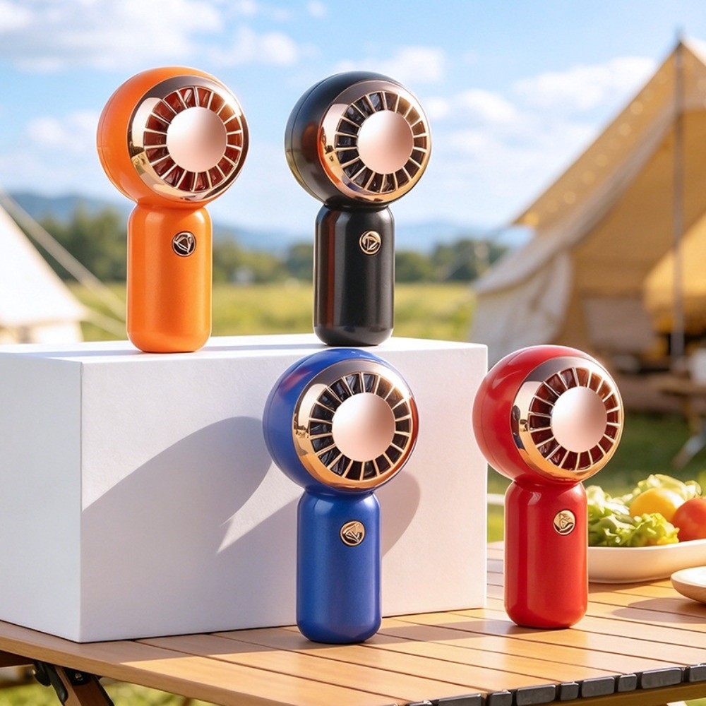 Cooling 3 Gear Wind Mini Portable Fan Adjustable Ultra-quiet Handheld Air Cooler Fan Rechargeable Ultralight Pocket Fan Home