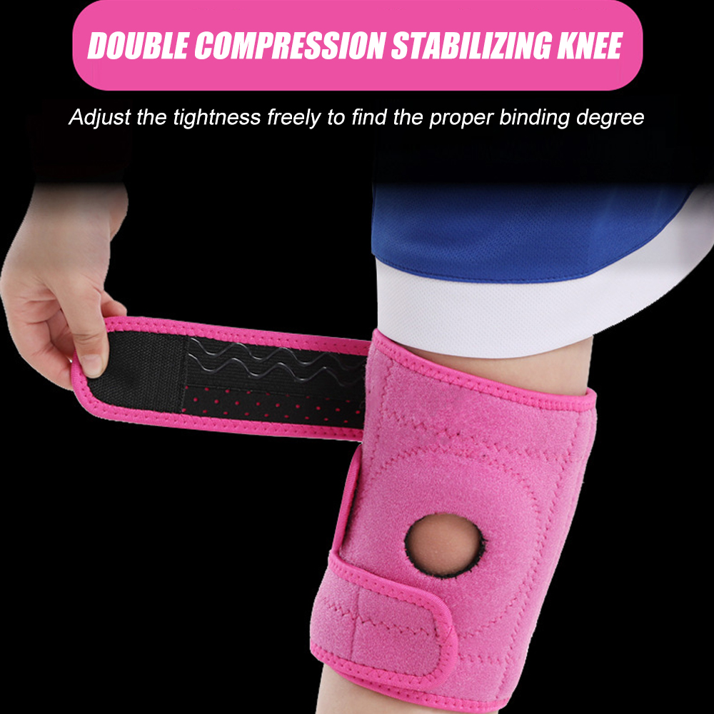 Wenefang Fashion 1/2Pcs Kid's Knee Brace Support Plus Hot and Cold Ice Gel Pack for stabilizing Patella Meniscus Tear Ligament Injury Prevention