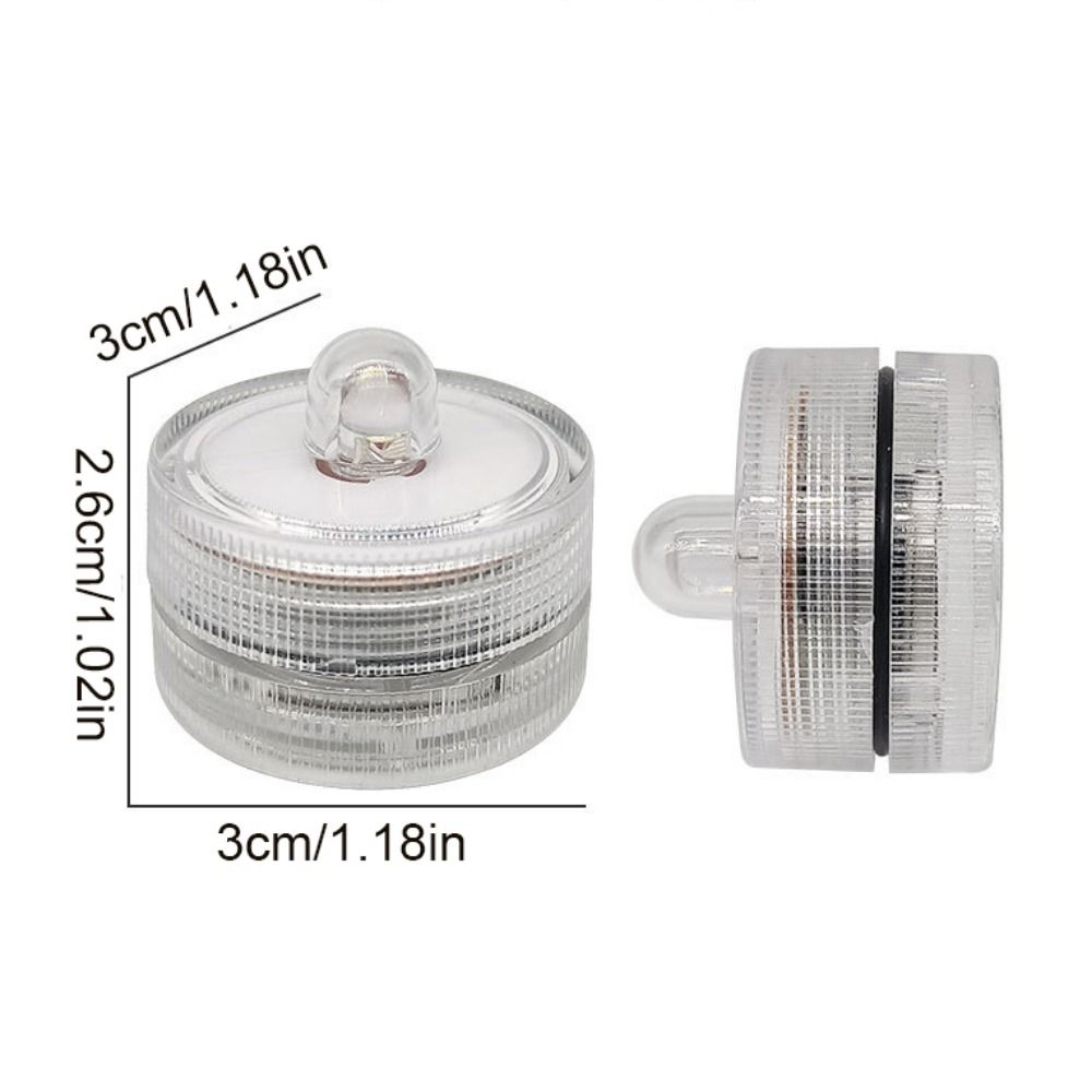 Portable Mini Fish Candle Lamp Waterproof Multicolor Underwater LED Candle Lamp Decorative Plastic Submersible Mini LED Lights Party
