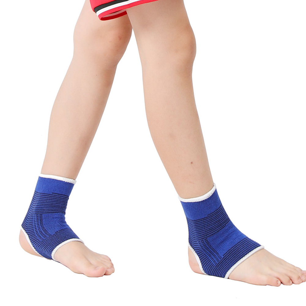 Wenefang Fashion 1Pair Elastic Compression Ankle Brace for Kids Girls Boys, Knitted Foot Sleeve Wrap for Cycling Running Basketball Gym Fitness