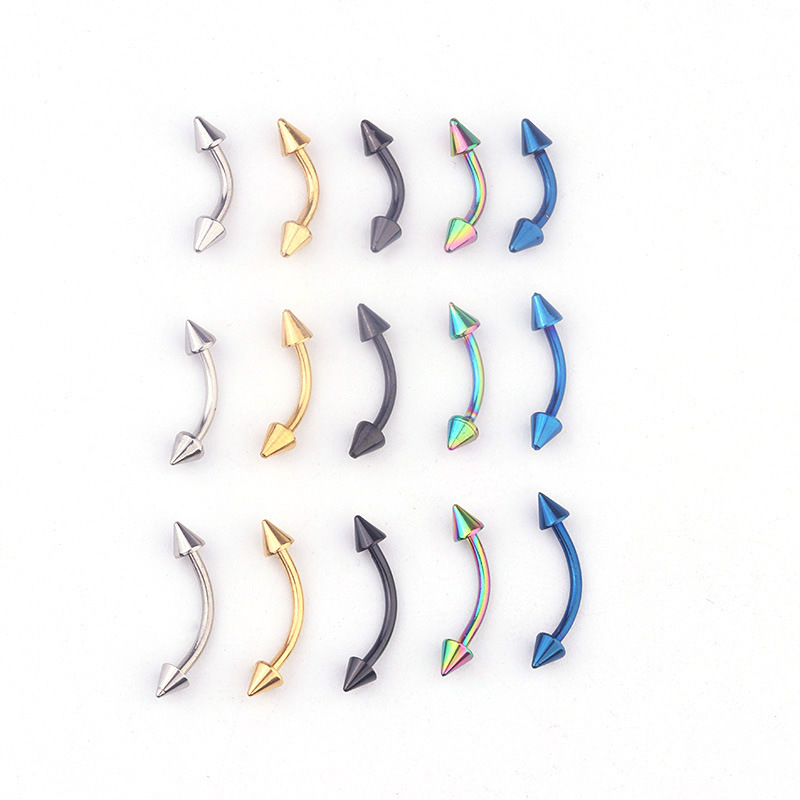 【Top Picks】316L medical stainless steel pointed eyebrow nail eyebrow ring body piercing jewelry