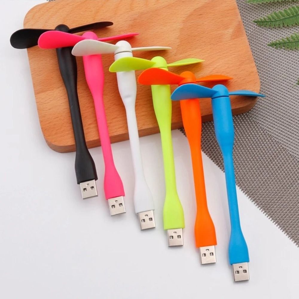 Small Fan Portable Mobile Phone Fan Bendable Flexible Fan Low Noise Strong Wind Mini Fan Home