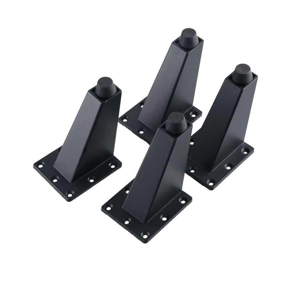 8/10cm Black with Screws Metal Legs Dresser Foot TV Sofa Bed Adjustable Furniture Support Legs Bathroom Supplies Table Legs Cabinet Feet
