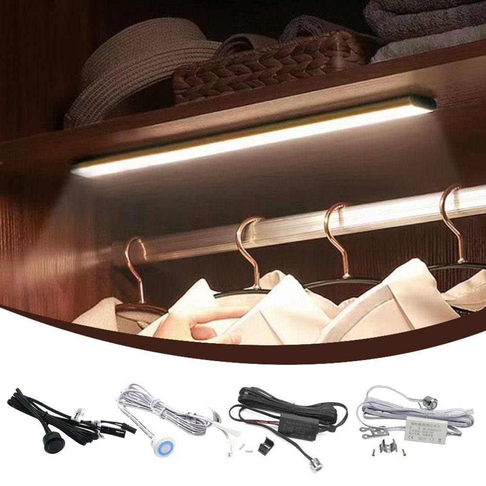 Smart 12-24V Touch Dimmer Switch Low Voltage Stepless LED Touch Switch Concealed Install Dimming Switches Cabinets