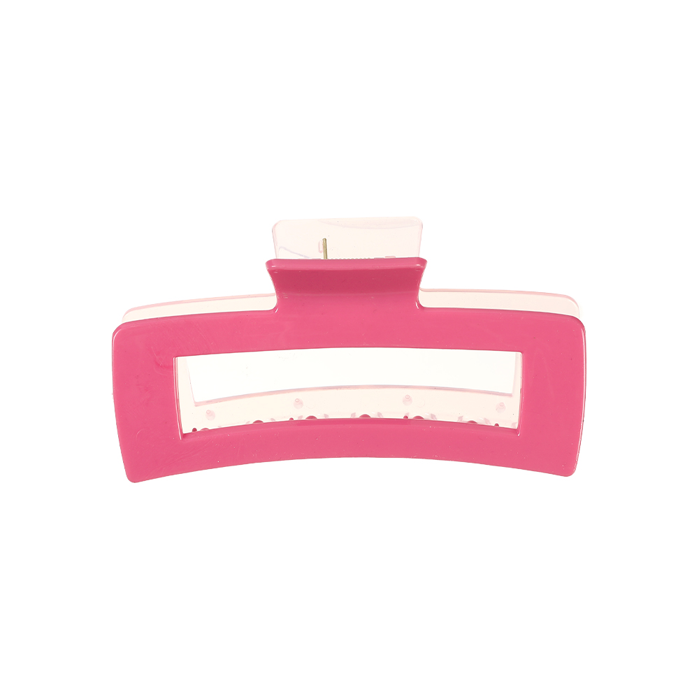 New Rectangle Transparent Acrylic Hair Claw Hair Clip Ponytail Hairpin Solid Color Hair Accessories Chic Headwear