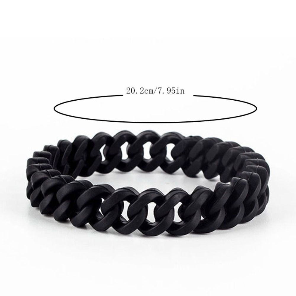 Wrist Bands Silicone Hollow Out Wristband Charm Jewelry Rainbow Wristband Colorful Hollow Bracelet Men Women