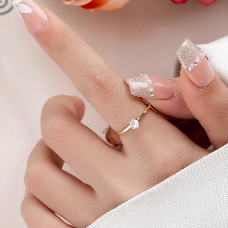 【New Arrivals】Wen Jian Japanese and Korean Style Mori Style Embossed Bracelet Women's Titanium Steel Plated 18k Gold Light Luxury Ins Niche Design Simple Bracelet Batch Flower