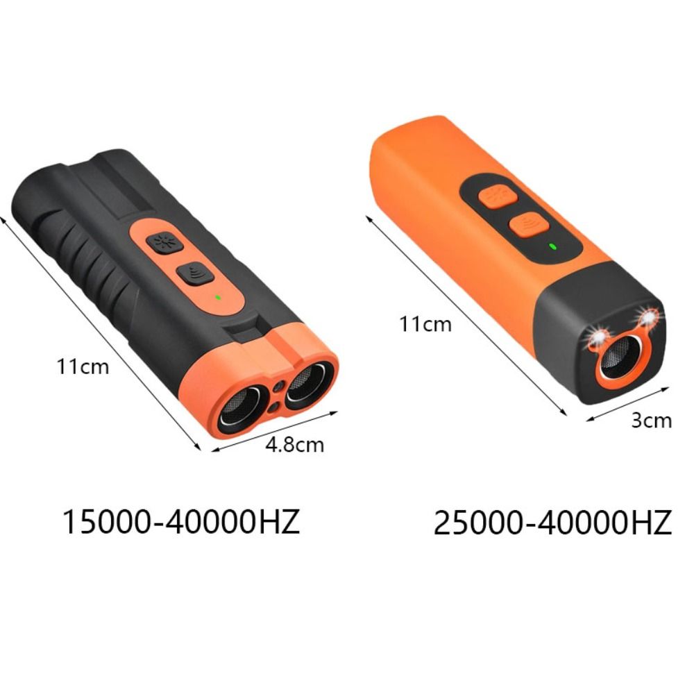 Portable Rechargeable Ultrasonic Pet Dog Repeller with LED Flashlight Remote Control Dog Training Repellents Anti Barking Dog Training Device Pet School