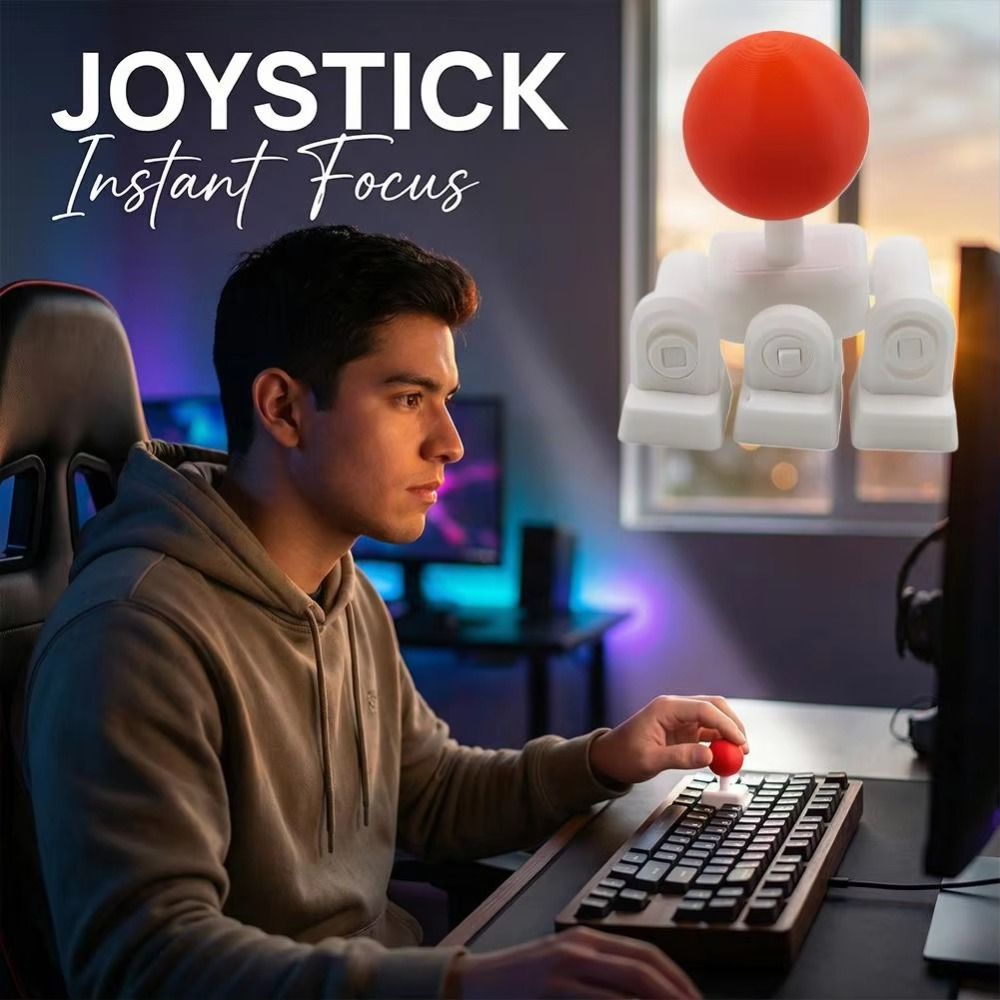Creative Ergonomic 3D Printed Mechanical Keyboard Simulation Rocker Special Grip External Game Joystick -axis Buttons Creative Joystick Keycap Fighting Games