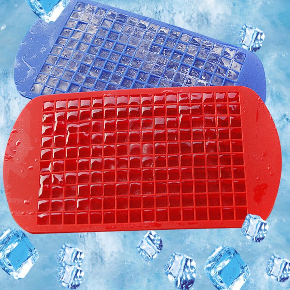 Diy Silicone 160 Grid Ice Tray Reusable Multiple Grids Square Ice Cube Mold Easy Demoulding Ice Maker Cold Drink