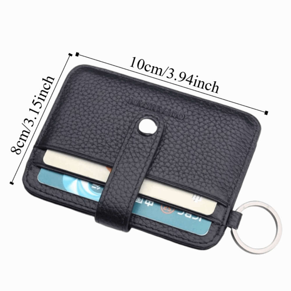Gift Waterproof Credit Card Bag Portable Solid Color Mini Coin Pocket Hasp Closure Wear-resistant Small ID Holders Student