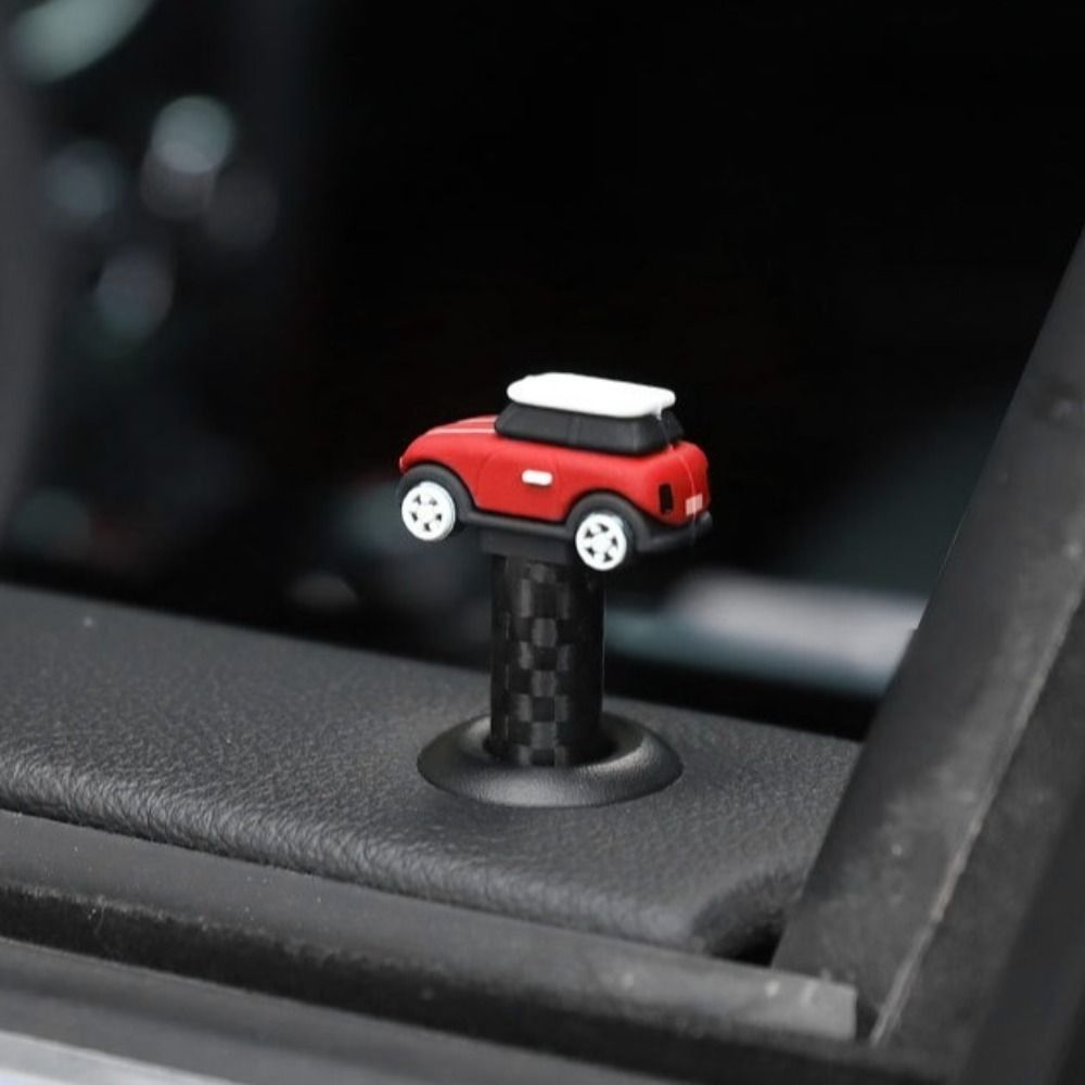 Cute Car Door Lock Pin Knob Cover Silicone Lift Button Refitting Car-shaped Pull Pins Auto