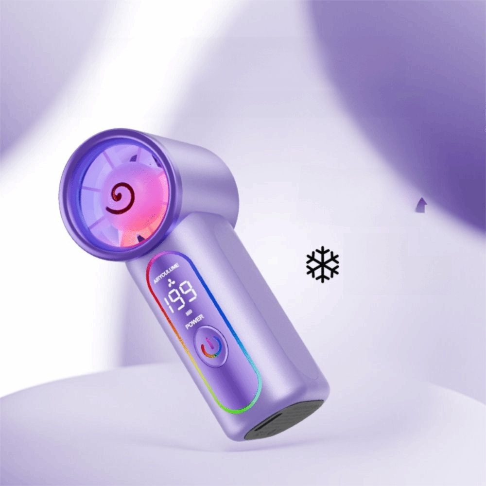Convenient Lightweight Mini Handheld Fan Mini Size Rechargeable Portable Fan Compact Design Powerful Turbo Airflow Rechargeable Fan Travel