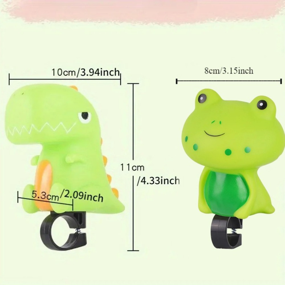 Safety Warning Horn Panda Cartoon Bicycle Bell Bell Horn Super Loud Dinosaurs Bike Air Horn Lovely Cartoon Frog Bicycle Horns Bicycle Safety