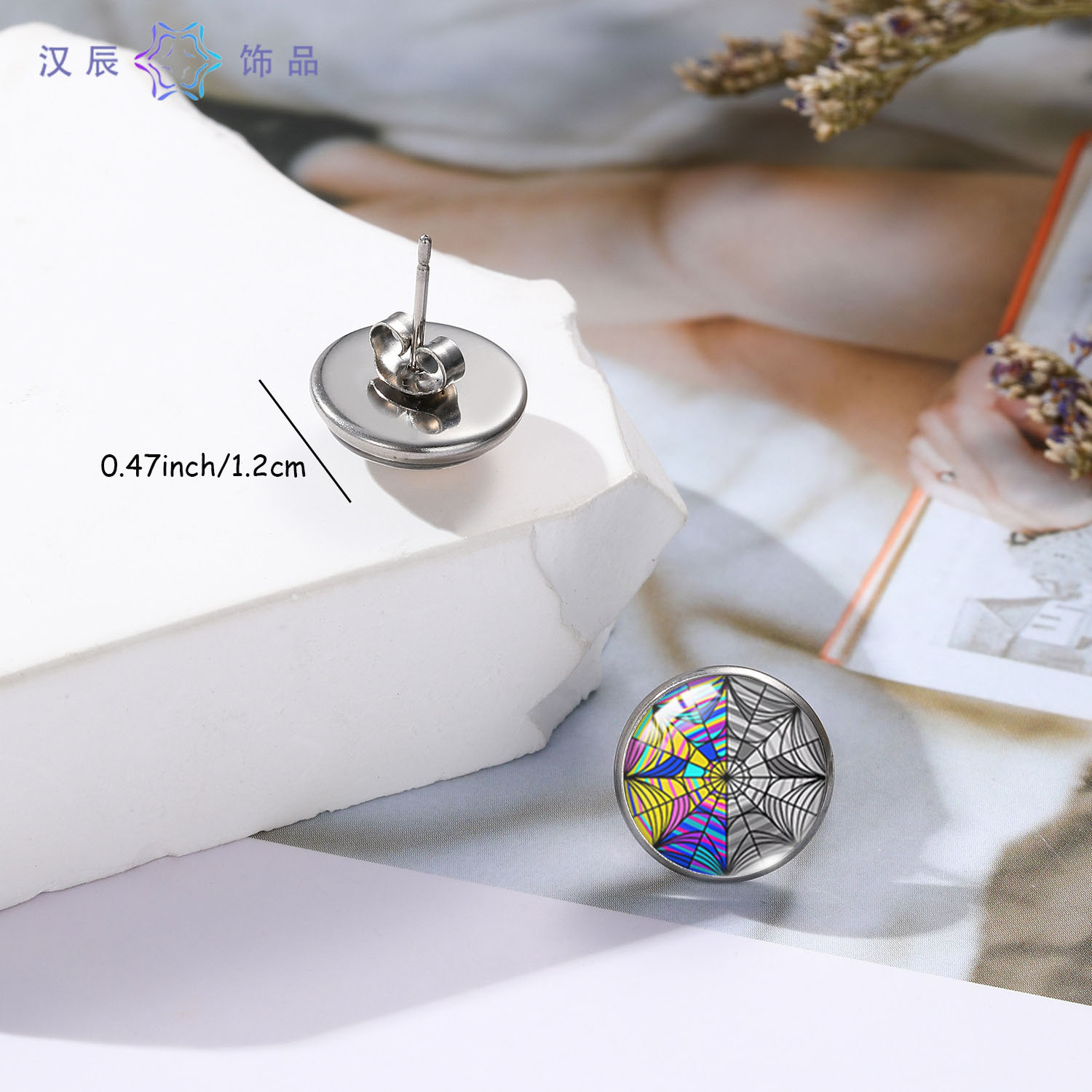 【Cheap】Van Gogh Painting Earrings Men's Cold Style All-match Accessories Women's High-end New Simple Accessories