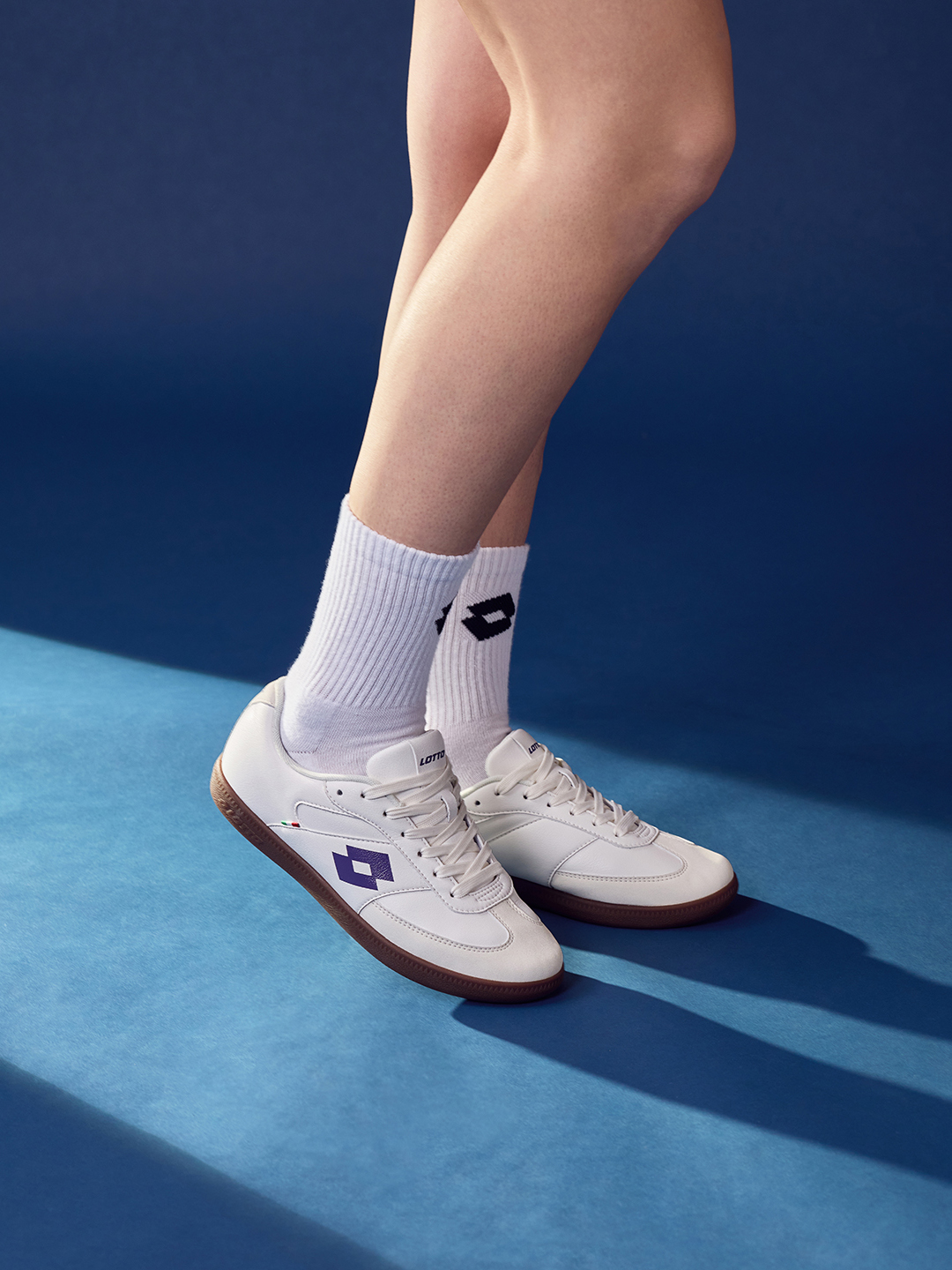 Lotto Mavin Court White - Purple  Sneakers For Women - image 1