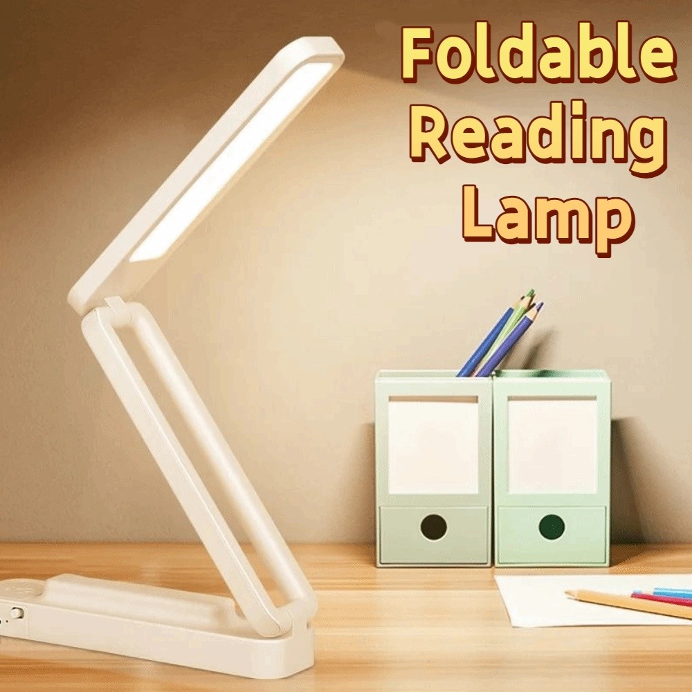 Multifunctional Creative Desk Table Lamp Dimmable Touch Control Foldable Reading Lamp Portable Rechargeable Touch LED Desk Lamp Bedroom