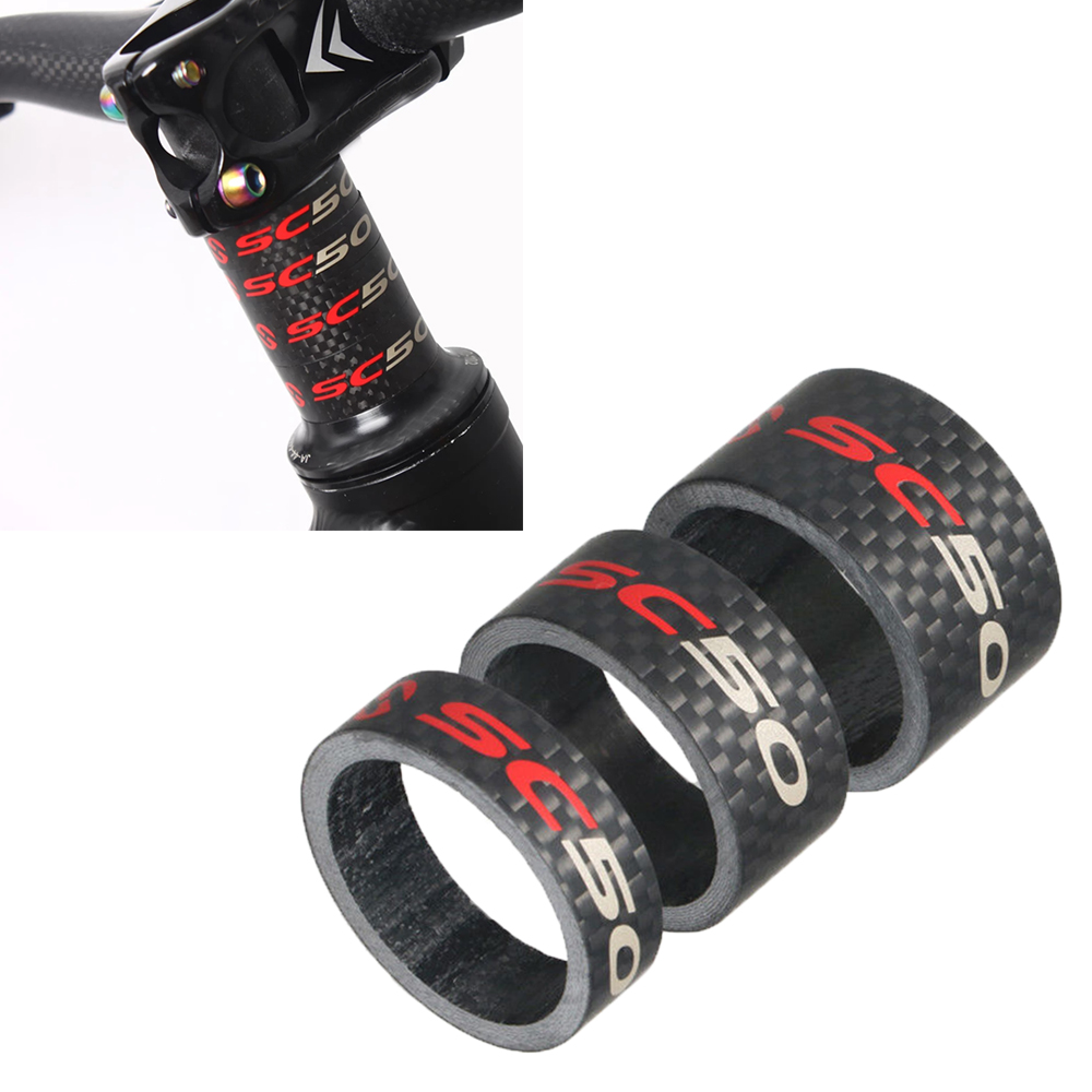 SC50 3pcs set Front fork 28.6mm Handle Bar Bicycle Headset Washer Bike Accessories Spacer Spacing Pad