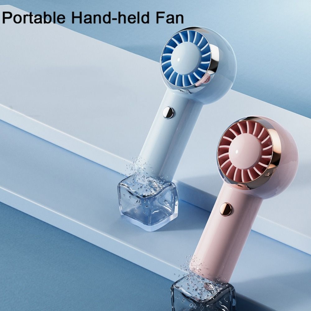 Air Cooler Rechargeable Portable Hand-held Fan 2 Speed Adjustable Quiet Small Electric Fan Durable Multi-purpose Personal Cooling Fan Office
